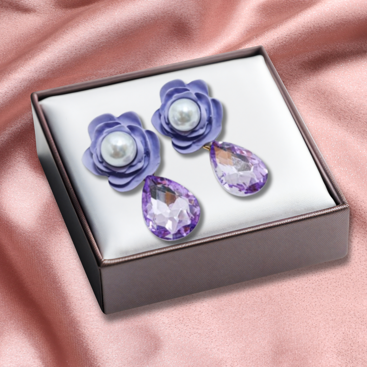 Pearl & Diamond Drop Earrings AJ08221634