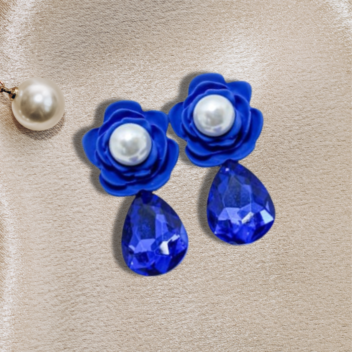 Pearl & Diamond Drop Earrings AJ08221634