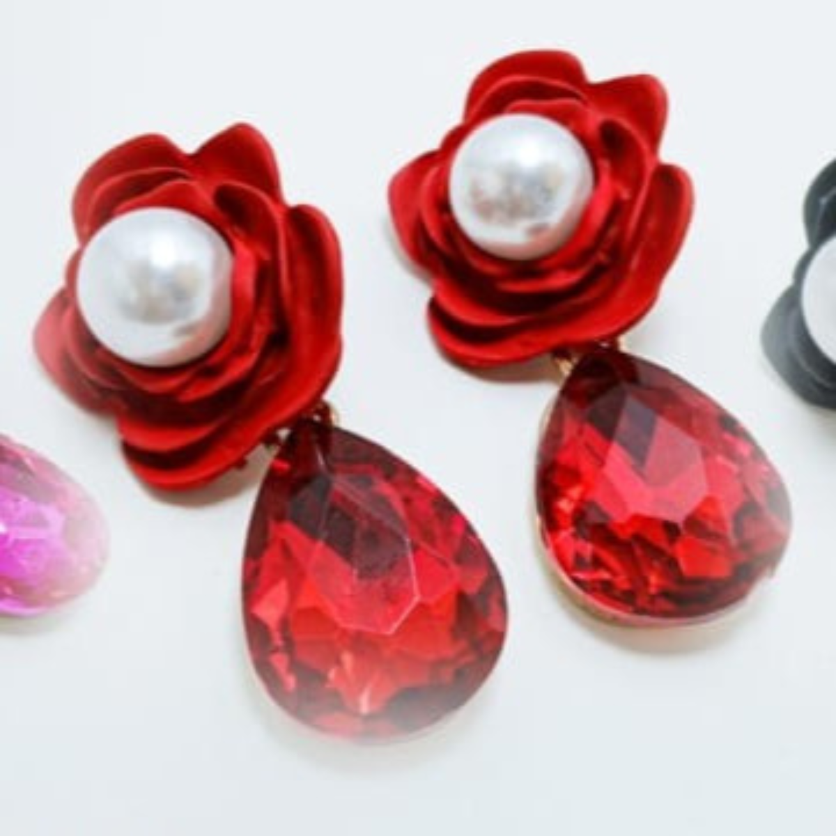 Pearl & Diamond Drop Earrings AJ08221634