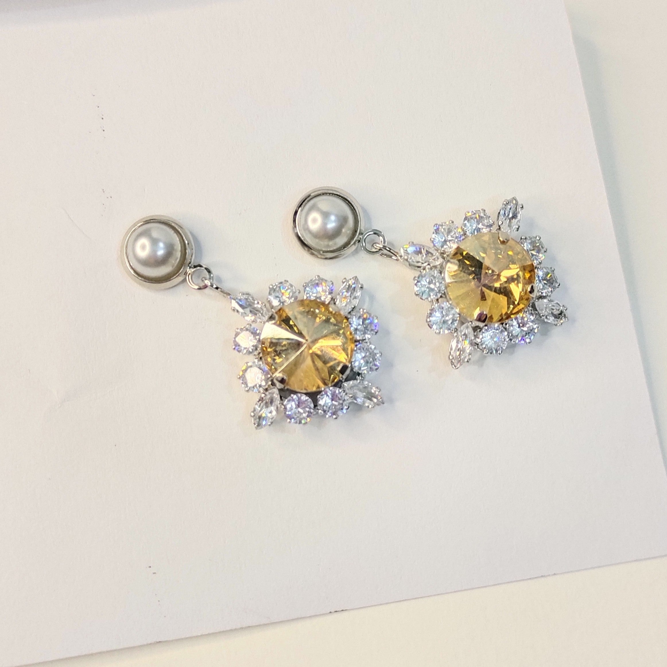 Premium Zirconia Drop Earrings NM5337