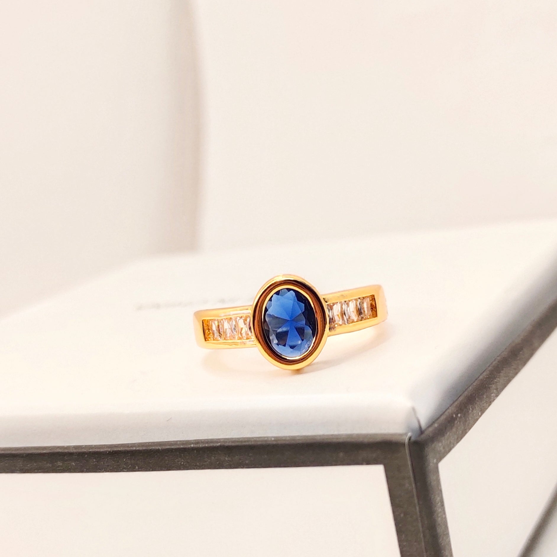 The Gull Blue Sapphire Imitation Ring NM53751