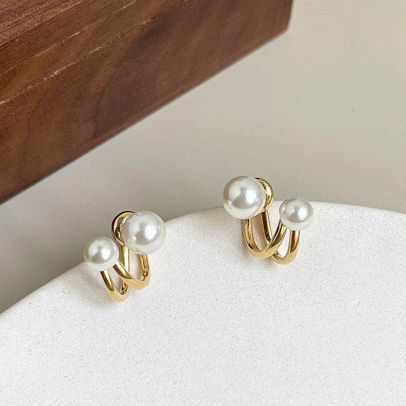 Korean Style Vintage Pearl Earrings