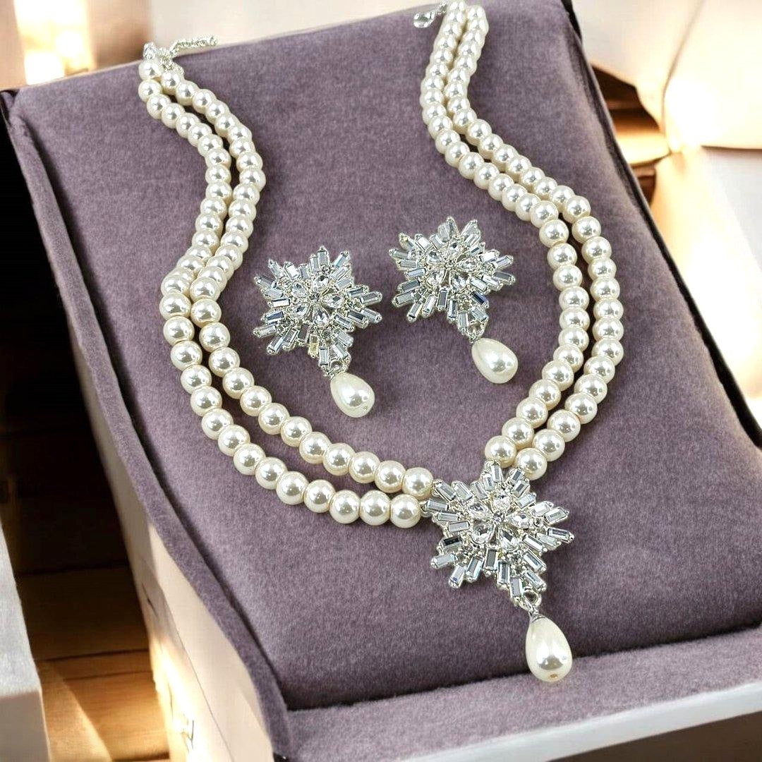 Tear Flower Pearl Mala SWS5399