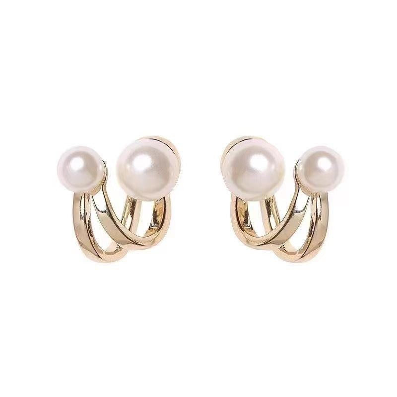 Korean Style Vintage Pearl Earrings