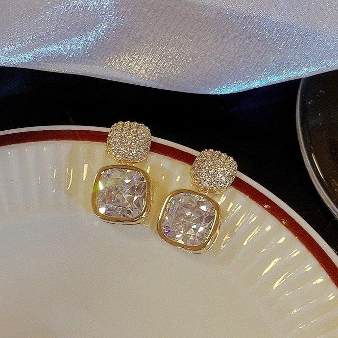 Square Cushion Drop Earring SWS5397