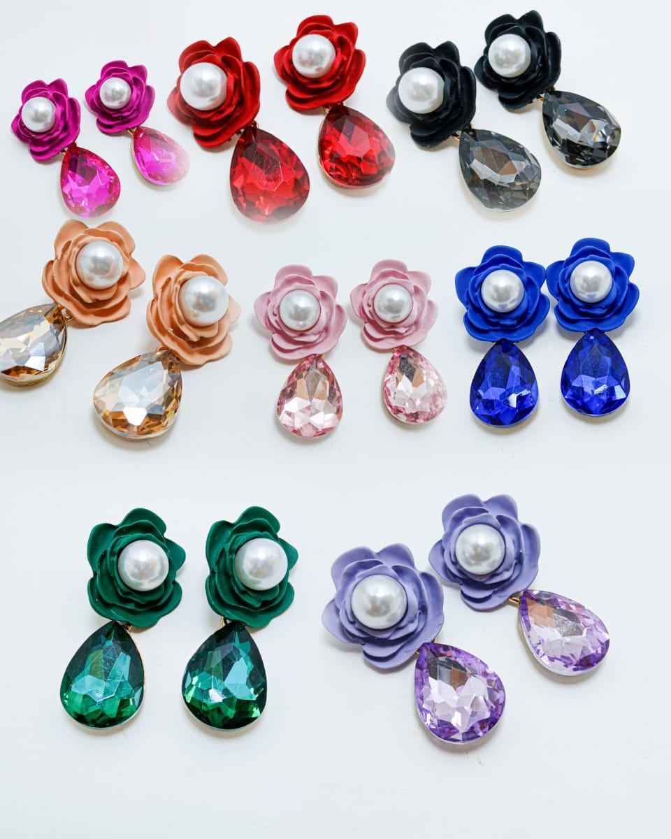 Pearl & Diamond Drop Earrings AJ08221634