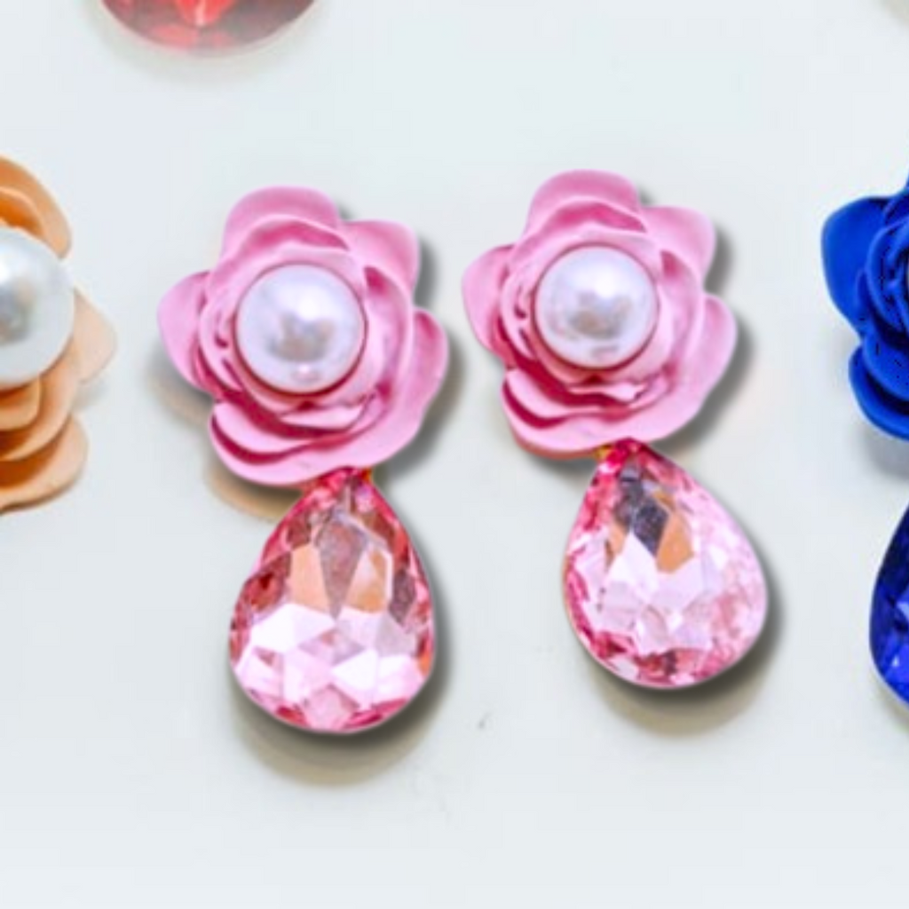 Pearl & Diamond Drop Earrings AJ08221634