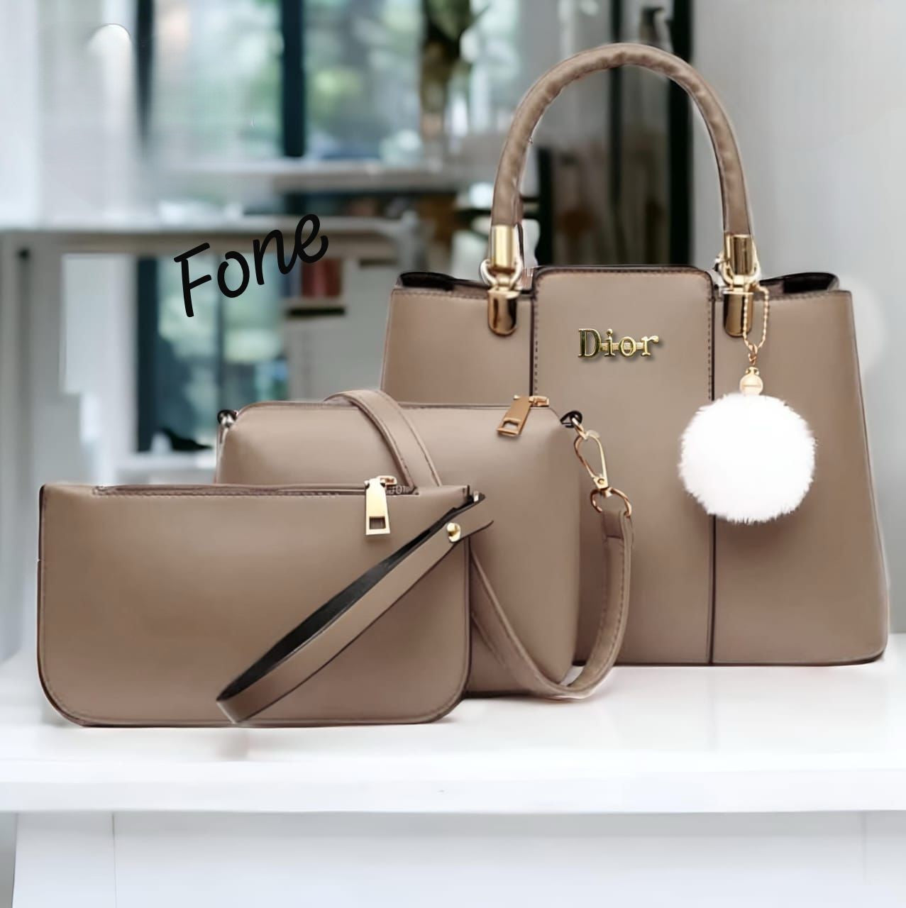 Christian Dior 3Pcs Handbag S&B08150359