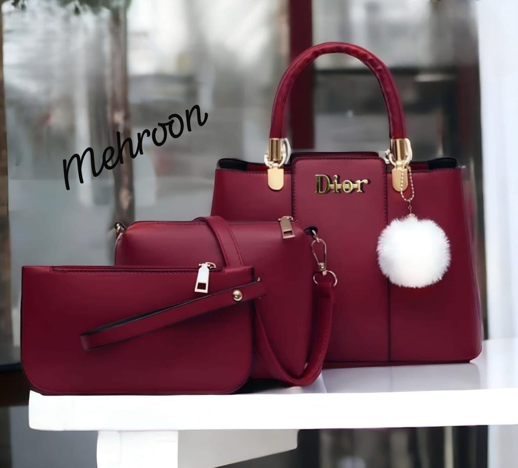 Christian Dior 3Pcs Handbag S&B08150359