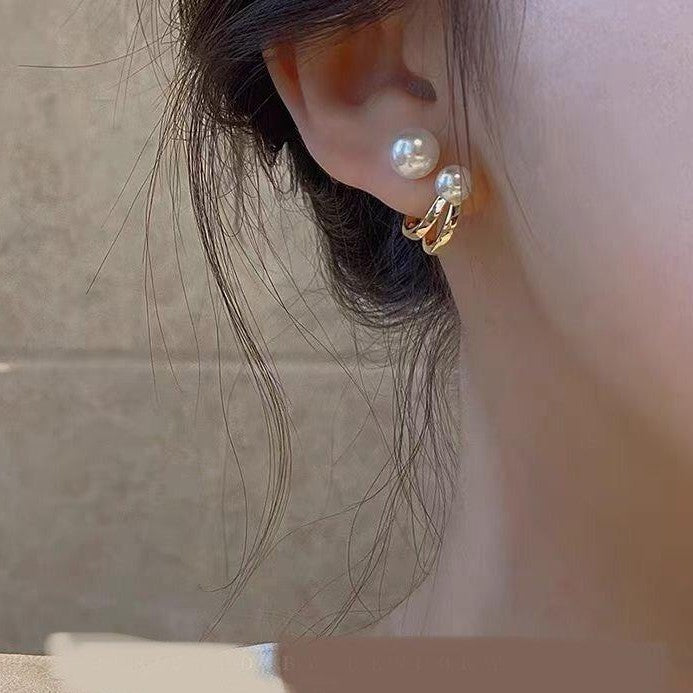 Korean Style Vintage Pearl Earrings