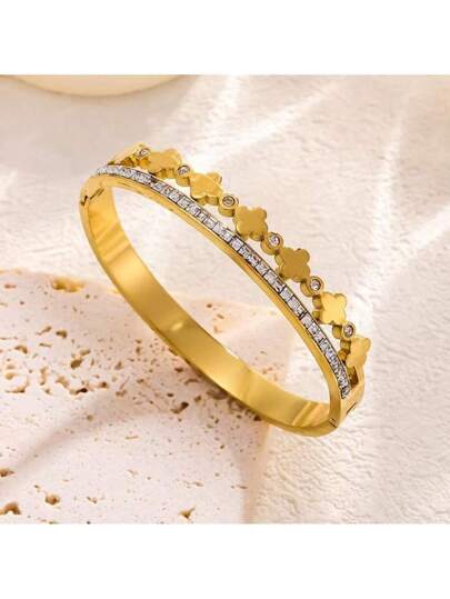 Gold Crown Handcuff/ Bangle AJ08182312