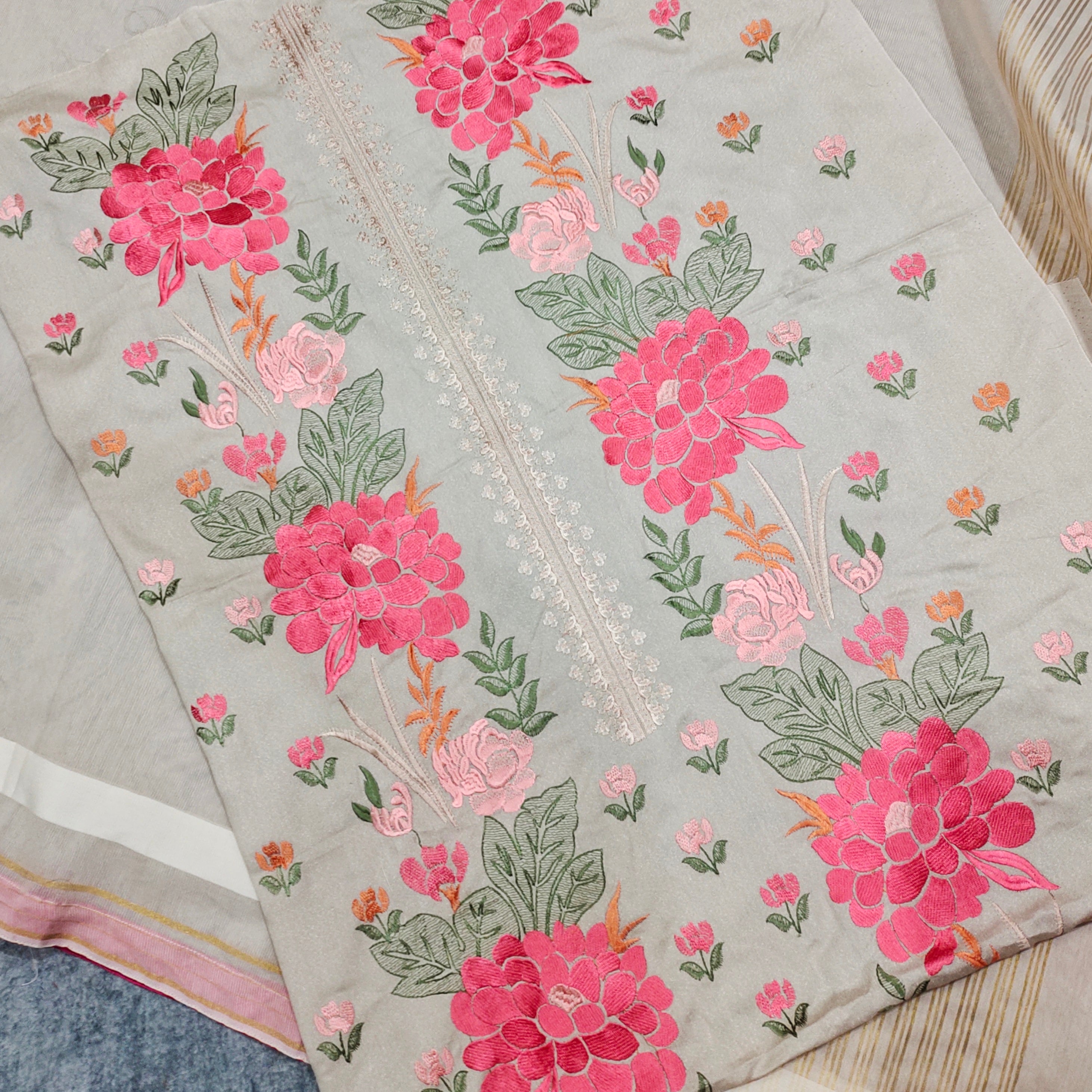 Embroidered 2 Piece Unstitched Premium Winter Marina Soft